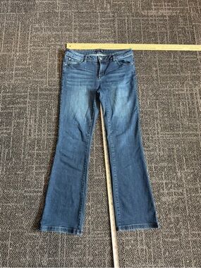 Prana Womens Medium Wash Bootcut Stretch Jeans Size 10/30 Regular